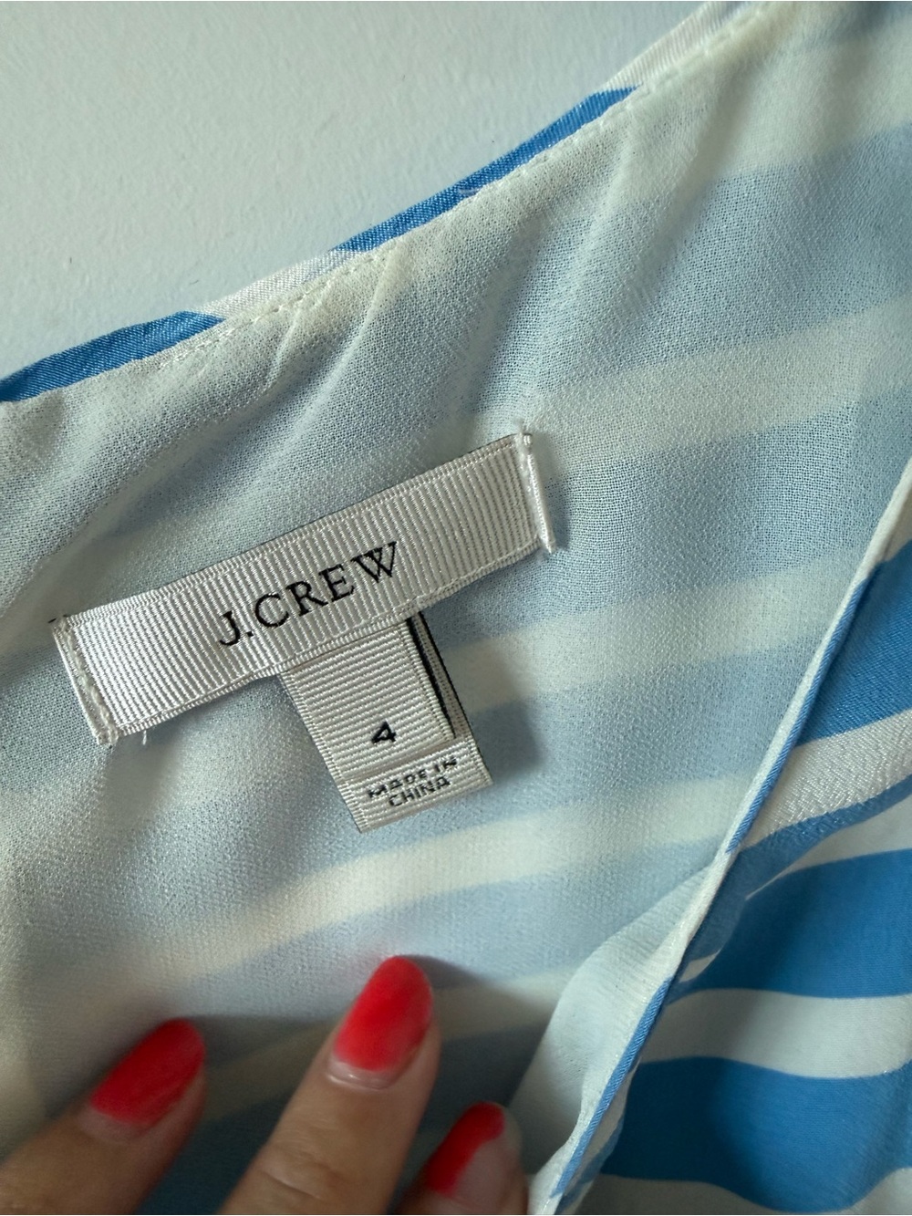J. Crew Blue and White Striped Dress - Picture 2 of 5